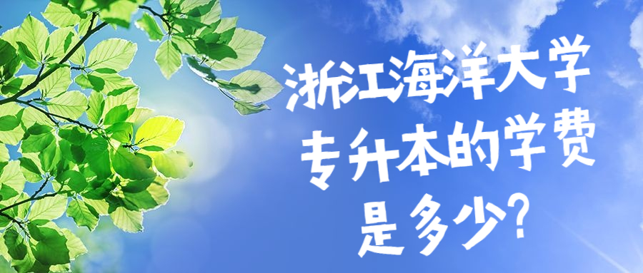 浙江海洋大學(xué)專升本的學(xué)費(fèi)是多少？