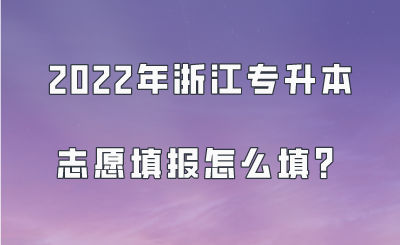 2022年浙江專升本志愿填報怎么填？.png